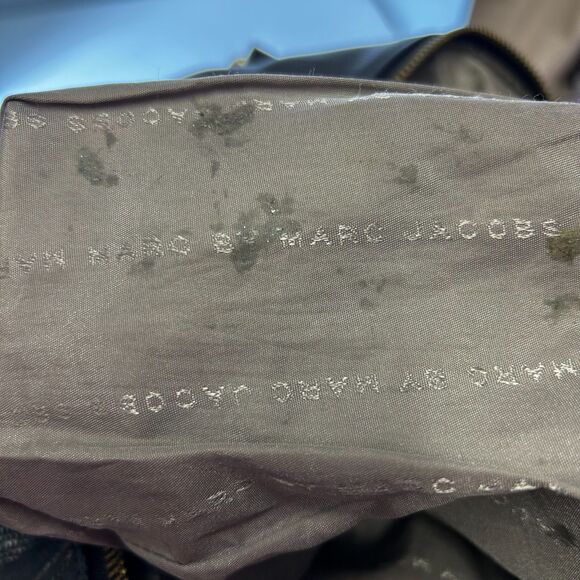 Marc By Marc Jacobs Black Reptile Textured Leather Dual Handle Tote Bag - Picture 10 of 13